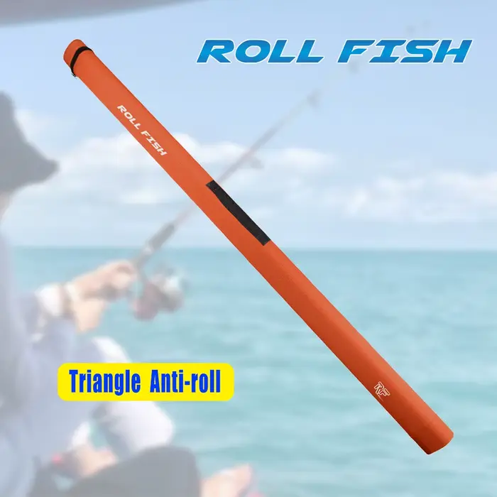 Tube de rangement pour canne à pêche ROLLFISH étanche coque dure anti-roulement 1.09-1.54m