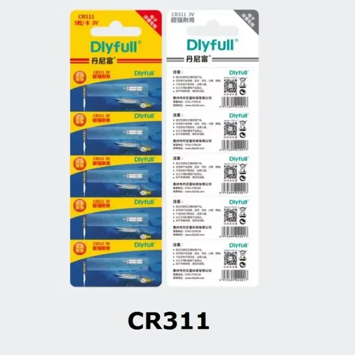 Lot 100 pièces hameçons DLY et flotteurs lumineux CR311 316 322 425 435 pour pêche