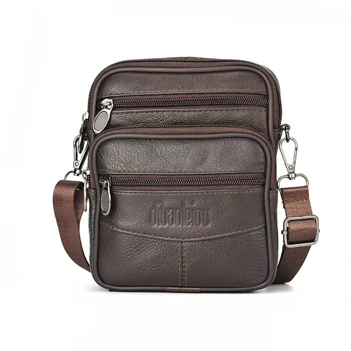 Sac messager cuir homme pêcheur professionnel rangement accessoires pêche voyage affaires quotidien