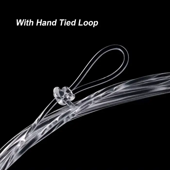 Bas de ligne nylon fly pêche 5 unités 9FT/2.74M, diamètres 0X à 7X avec boucle pour montage rapide