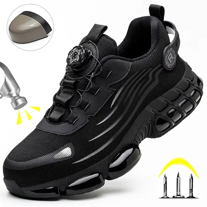 Chaussures de sécurité anti-dérapantes homme - Confortables pour pêche et travaux extérieurs