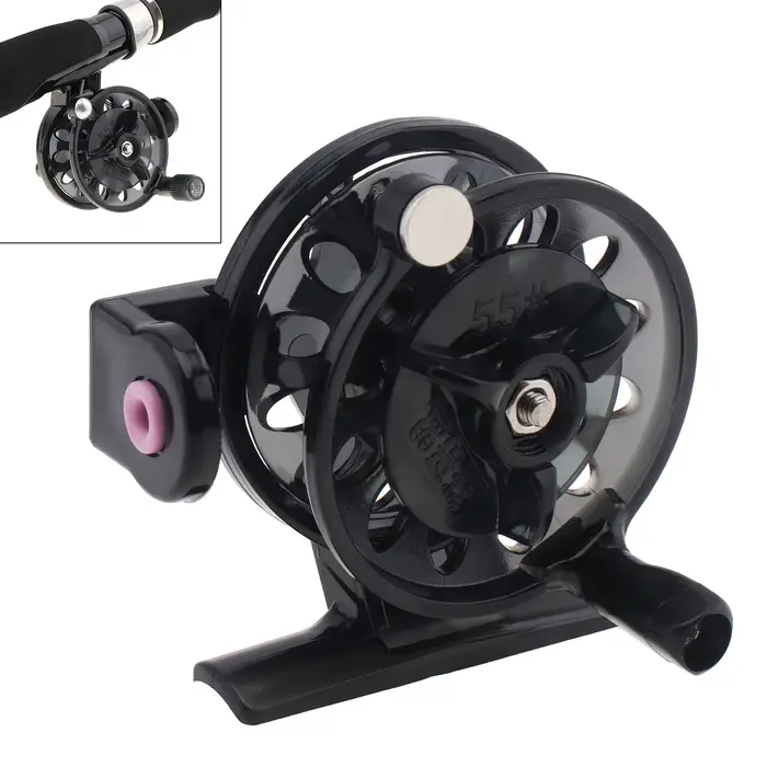 Moulinet mini portable pêche carpe hiver glace compact léger équipement extérieur