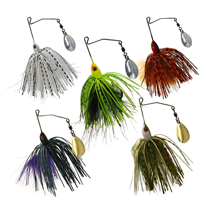 Leurre chatterbait spinnerbait 7g 9g pour la pêche du brochet et du black bass, leurre vibrant