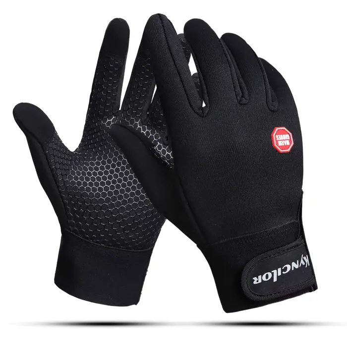 Gants de pêche d'hiver trois doigts exposés GL-112V - Chauffants et imperméables pour pêche au rocher