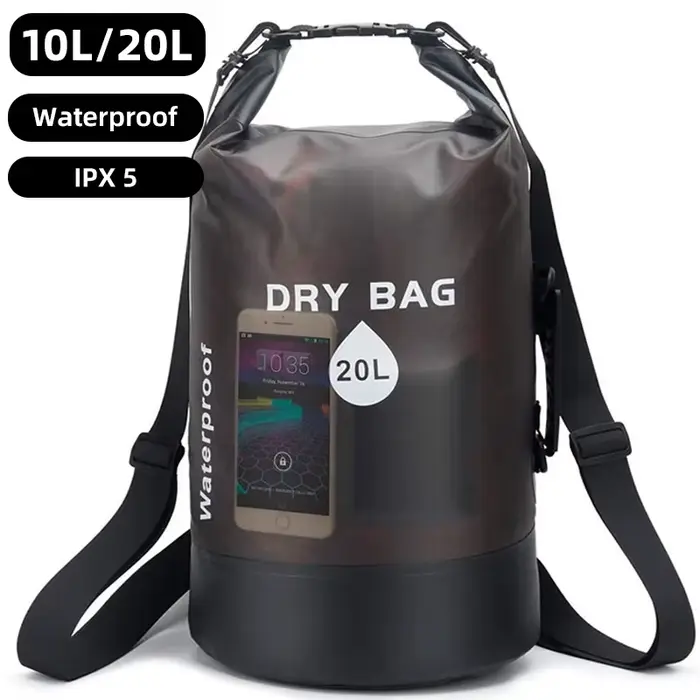 Sac étanche 10L 20L pour natation randonnée rafting kayak pêche - Poche de rangement imperméable XD117Y