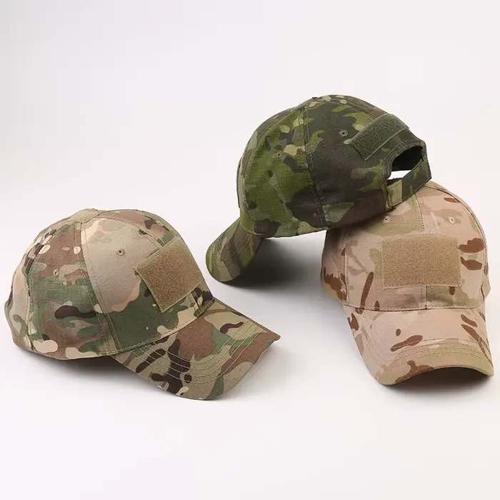 Casquette camouflage mesh tactique ajustable - Chapeau pêche snapback unisexe sport extrême