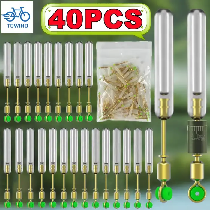 Lot de 10 à 40 supports flotteurs pêche anti-nœuds en silicone avec émerillons rotatifs pour ligne