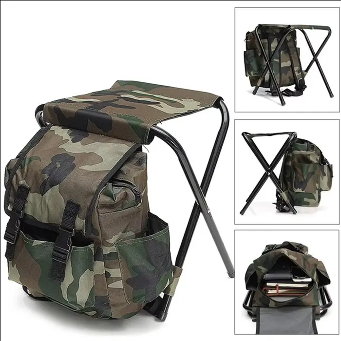 Chaise de pêche camping pliante robuste confortable tabouret portable sac économique