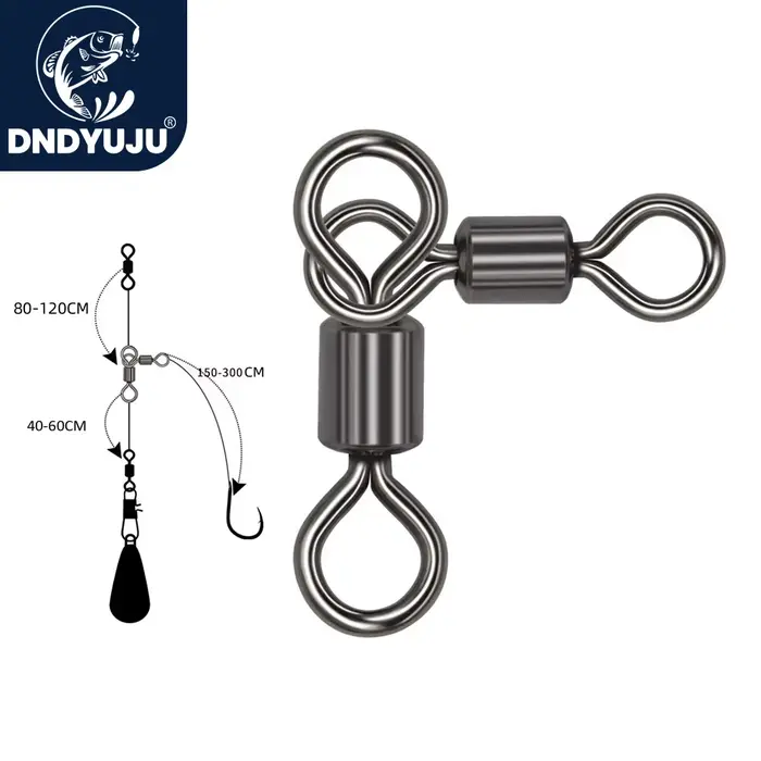 25 émerillons roulants DNDYUJU laiton pour pêche carpe et mer accessoires raccords ligne