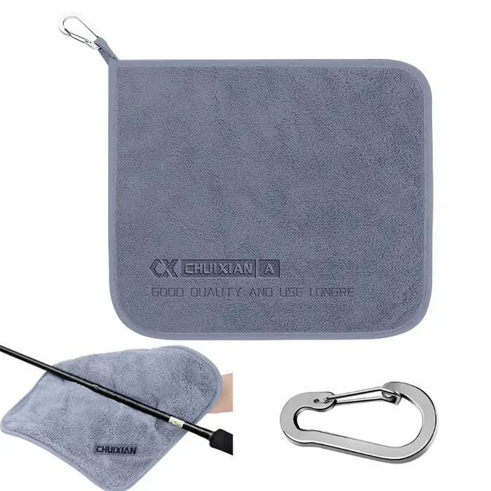 Serviette de pêche microfibre séchage rapide pour amorces cannes et bateau nettoyage