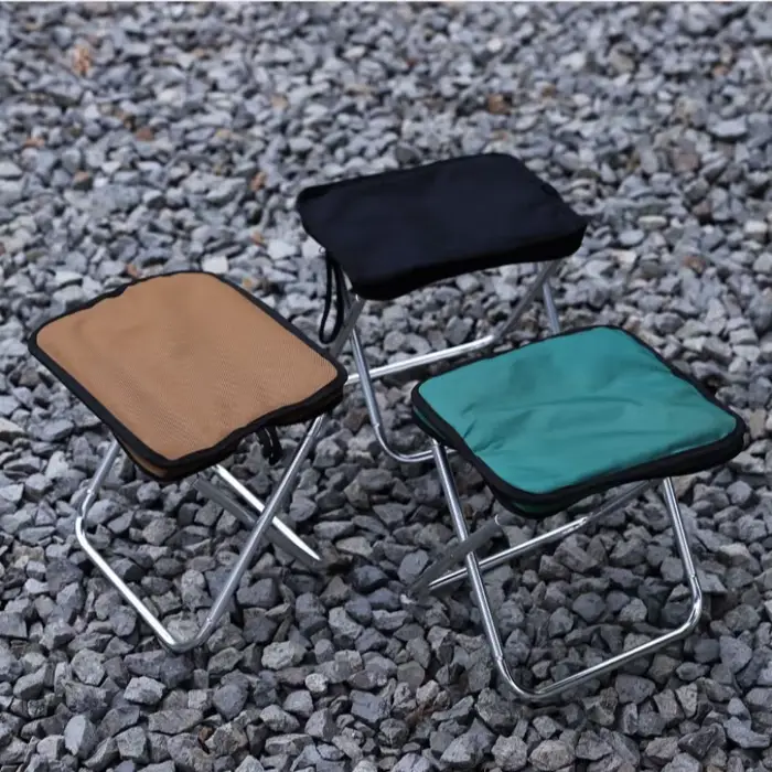 Tabouret de pêche pliant léger avec sac de transport - Siège portable aluminium pour camping et plage