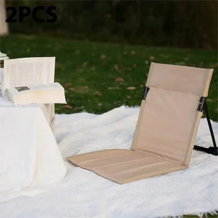 Chaise pliante pêche camping avec dossier et coussin pour confort optimal en extérieur