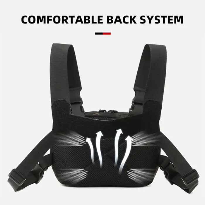 Sac poitrine étanche homme pour pêche et outdoor - Sac à dos tactique pour randonnée, vélo et camping