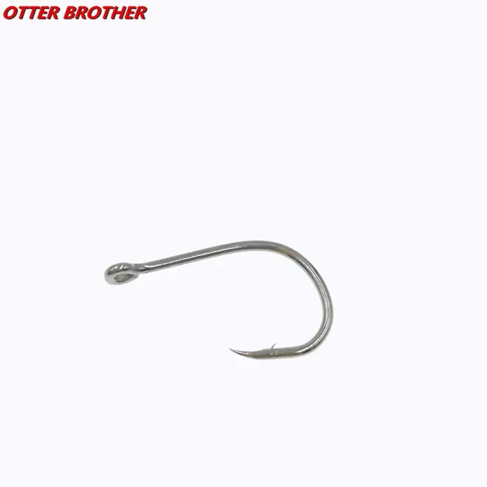 Hameçons simples carpe 30 pièces anneau circulaire acier carbone tailles 3-12# pour pêche aux vers