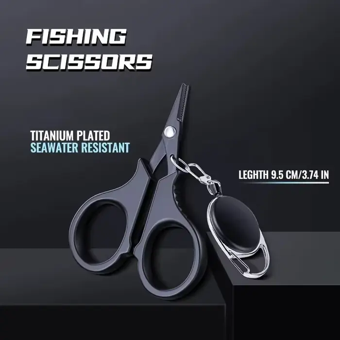 Pince ciseaux inox pour couper les lignes en PE et tresse, accessoire carpe et pêche
