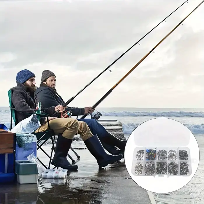Set 115 connecteurs pêche quick change spinner émerillons rapides accessoires montages complets