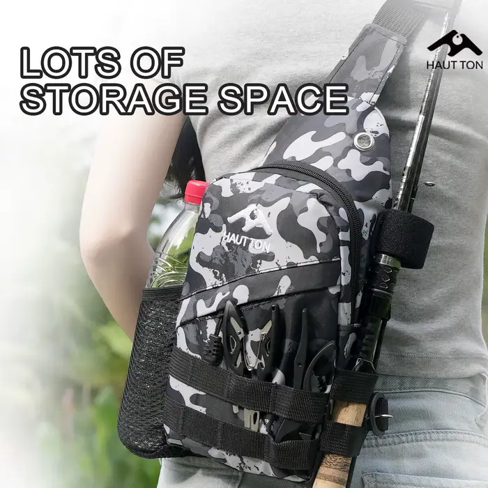 Sac à dos pêche léger HAUT TON waterproof oxford - Multifonction leurres cannes portable