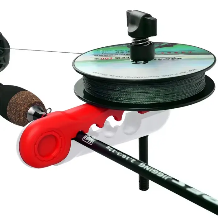Enrouleur ligne pêche portable ABS pour moulinets casting et spinning remplissage précis